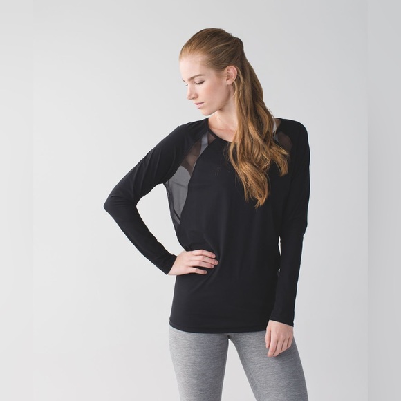 ◾️Lululemon If You’re Lucky Long Sleeve Tee Black - Picture 3 of 10